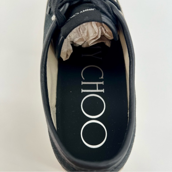 Jimmy Choo Palma Black and White Women's Platform Sneakers 9.5 US 40.5 EU - Picture 12 of 16